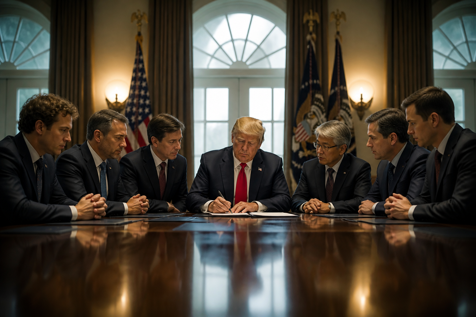 Tech giants sign voluntary White House AI accord